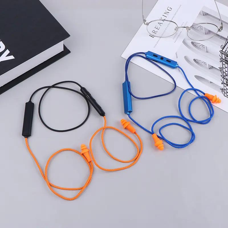 Bluetooth Noise-Isolating Earplug Headphones for Construction Sites, Production Lines and Other Noisy Environments, HiFi Stereo Earplugs with Noise Reduction & Industrial Hearing Protection