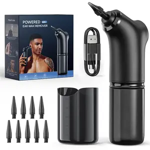 Electric Ear Wax Remover Kit, Safe and Effective Ear Cleaning System, 4 Pressure Modes, 5 Nozzles, 200ML Water Tank, Home Care