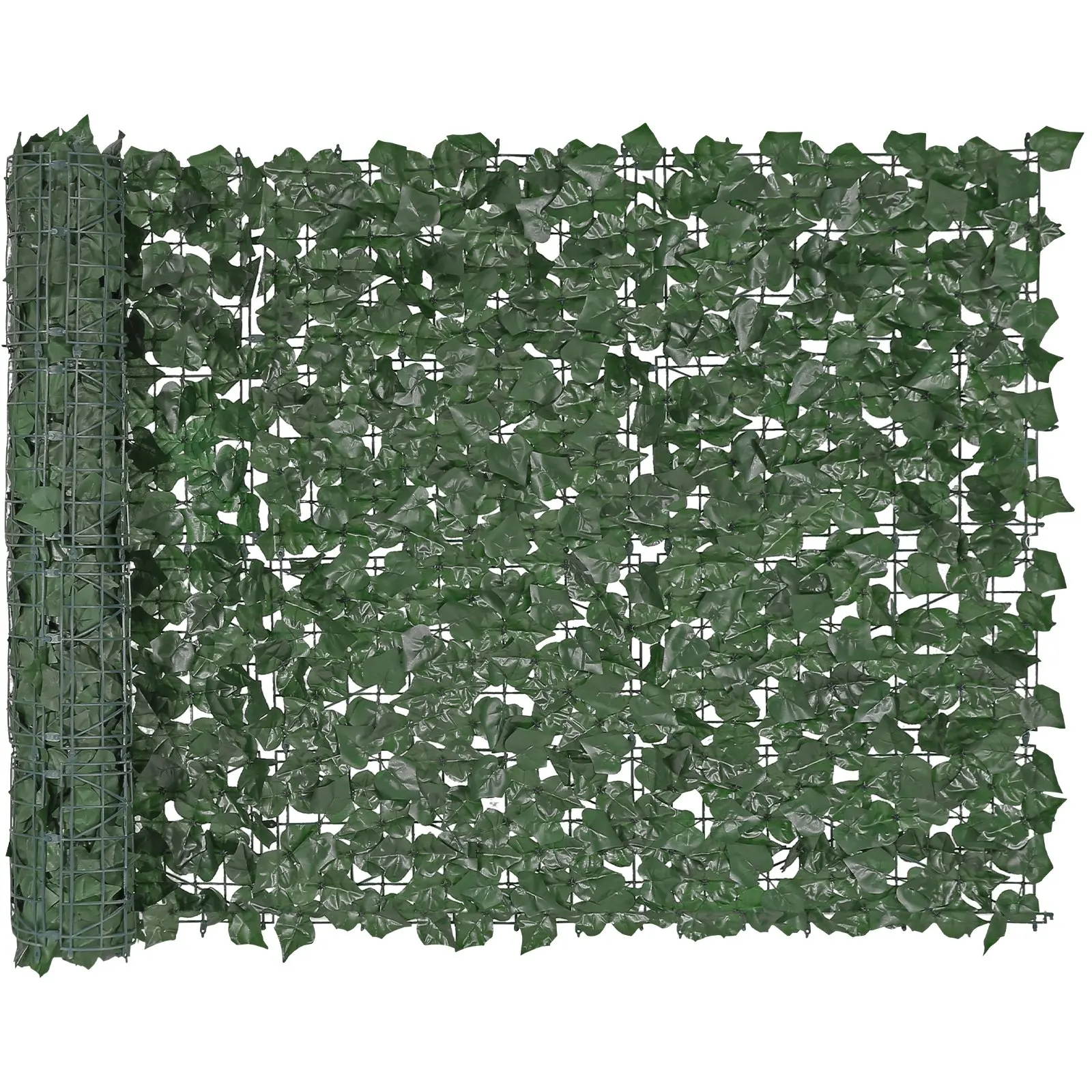 VEVOR Ivy Privacy Fence, 39x 98 in Artificial Green Wall Screen, Greenery Ivy Fence with Strengthened Joint, Faux Hedges Vine Leaf Decoration for Outdoor Garden, Yard, Balcony, Patio Decor