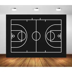 5x3ft Fabric Basketball Backdrop  Basketball Court Background Basketball  Themed Birthday Party Decorations Banner Photoshoot Booth Studio Props
