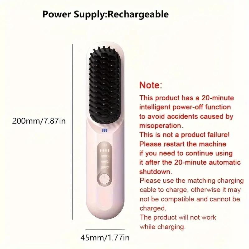 Portable Hair Straightening Comb, Multi-purpose Straightening Comb for Travel, Mini Hot Comb, Hair Styling Tool for Women and Men