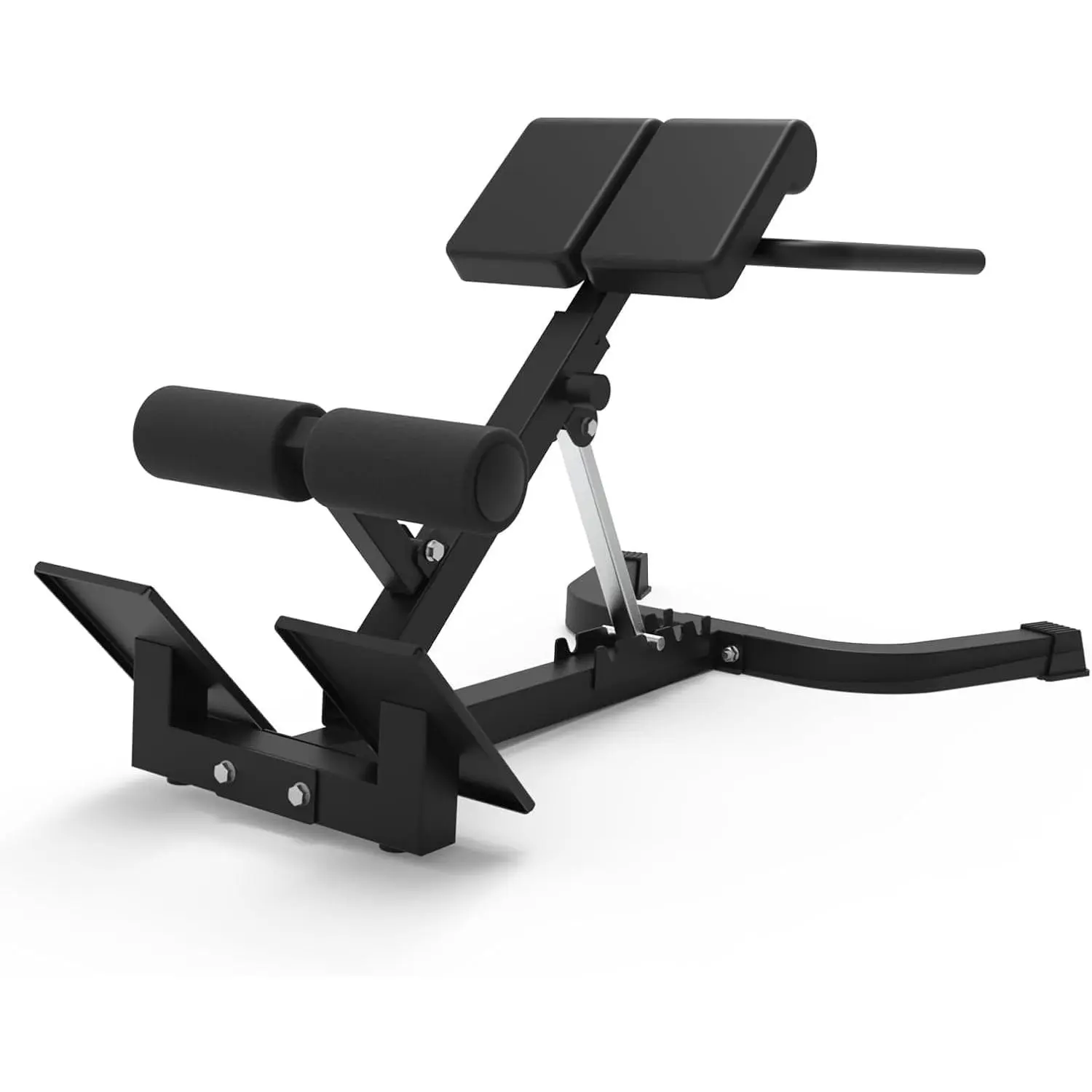 Adjustable Roman Chair Back Extension Bench - Multi-Angle Core & Glute Trainer, Foldable Home Gym Workout Station, 350LB Capacity, Non-Slip