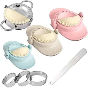 3pcs Multifunctional Dumpling Maker Set for Dumplings Pancakes Pierogi Wontons Plastic Non - Electric Food - Grade Kitchen Tool