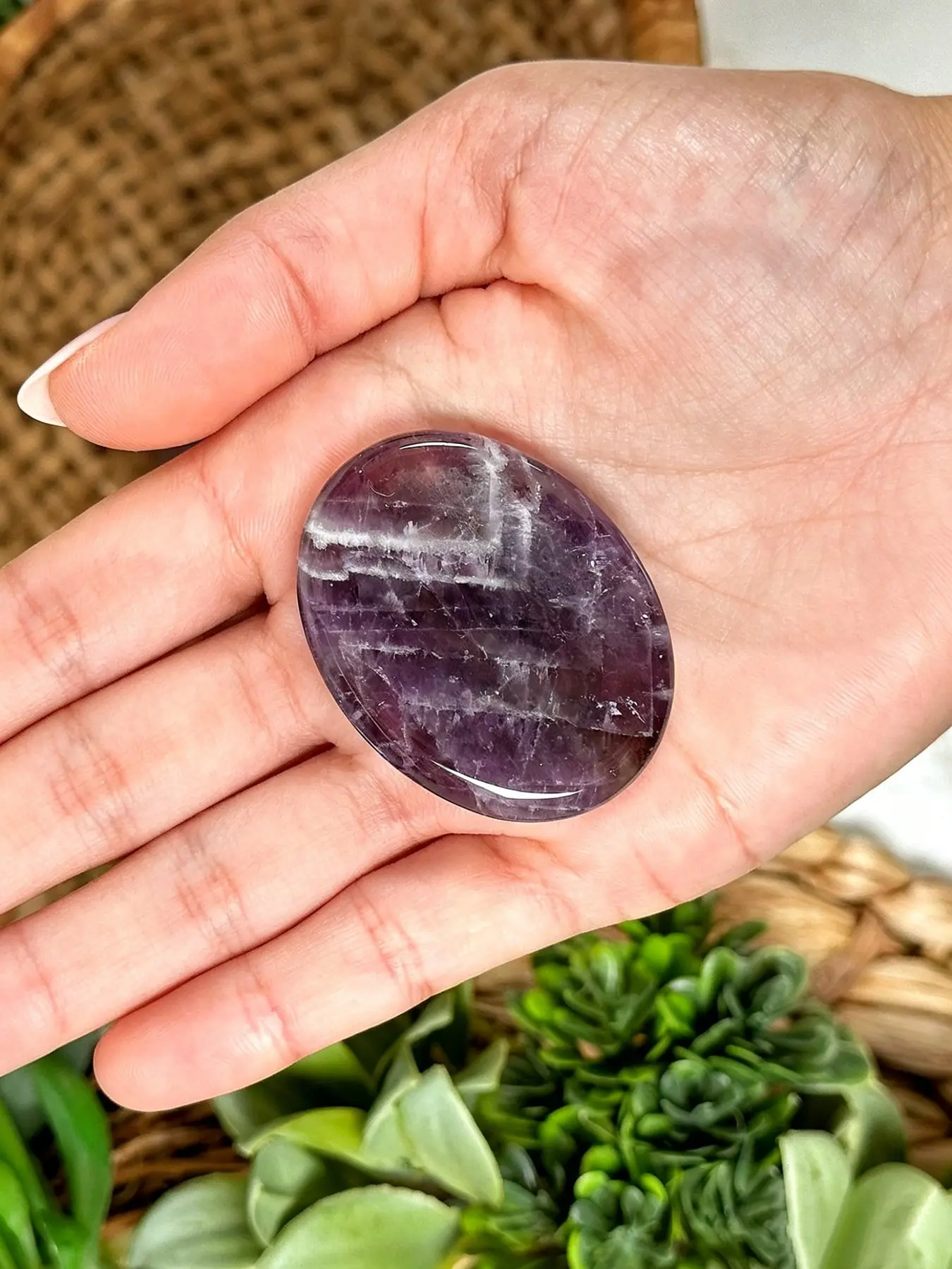 Natural Stone Decoration, Thumb Press Stone, Desktop Ornament, Home Decor, Anxiety Relief Healing Crystal for Gift, Natural Crystals, Crystal Ornaments, Crystal Decorative Ornaments