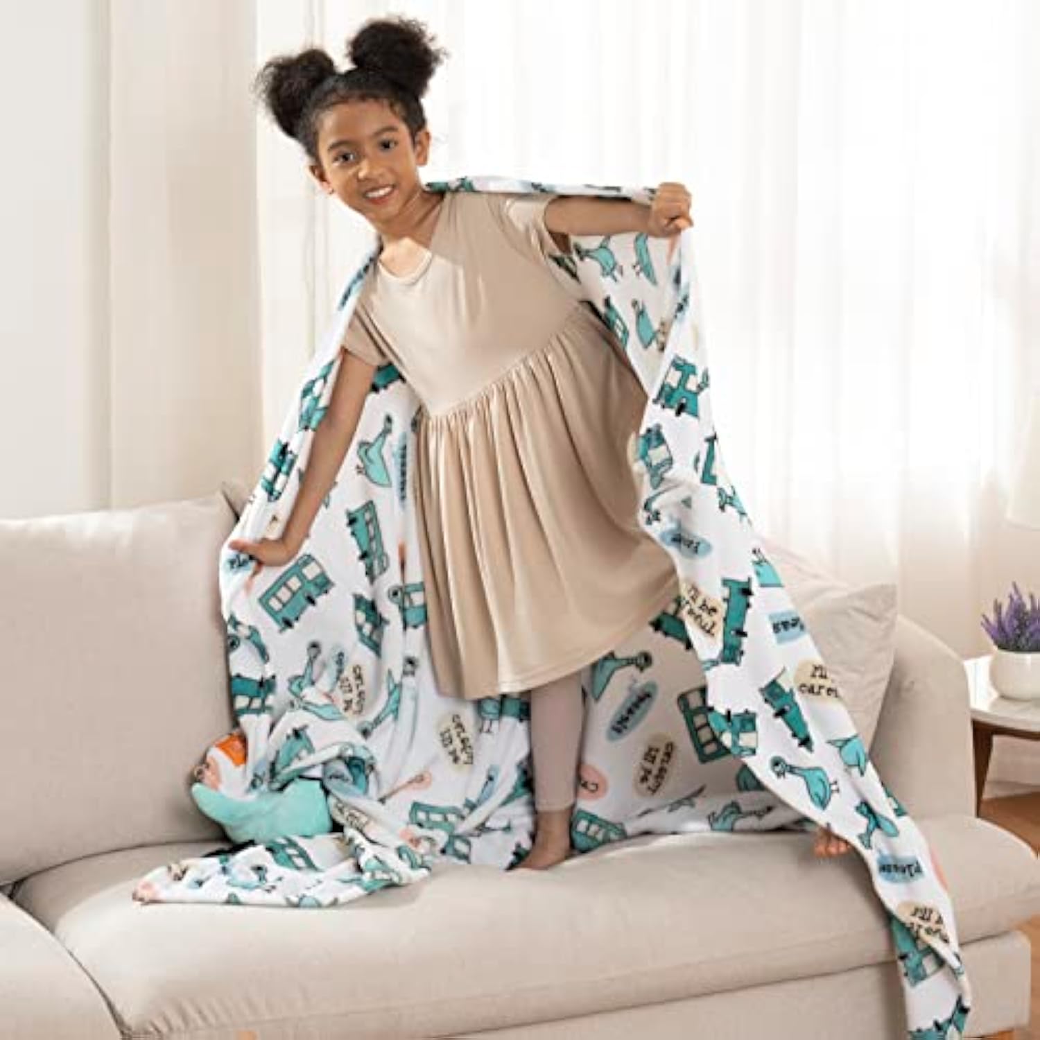 Eyesoul Berkshire Blanket VelvetLoft® Luxury Soft Polyester Throw Blanket, Don’t Let The Pigeon Drive The Bus