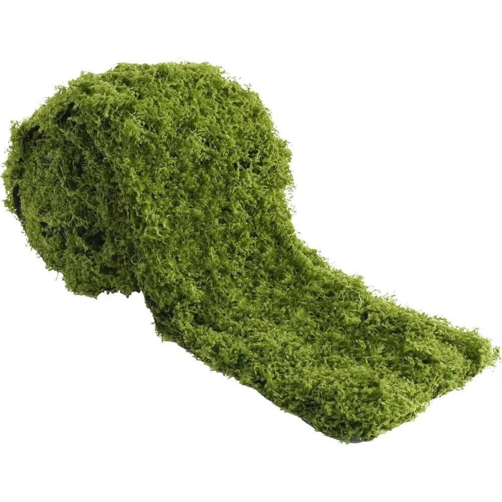 1Pc Artificial Moss Roll Mat Fake Green Moss Table Runner 10x120cm Cuttable Faux Grass Sheet For Wedding Table Floral Decor Fairy Garden Craft Indoor Wall Ornament Birthday Xmas Holiday Party Home DIY Decoration Supplies