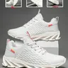 Men's Letter Label Low-Top Sneakers, Casual Breathable Comfortable Athletic Running Shoes with Round Toe, Versatile for Daily Wear, Trendy Running Shoes, Athletic Running Trainers, Casual Running Footwear