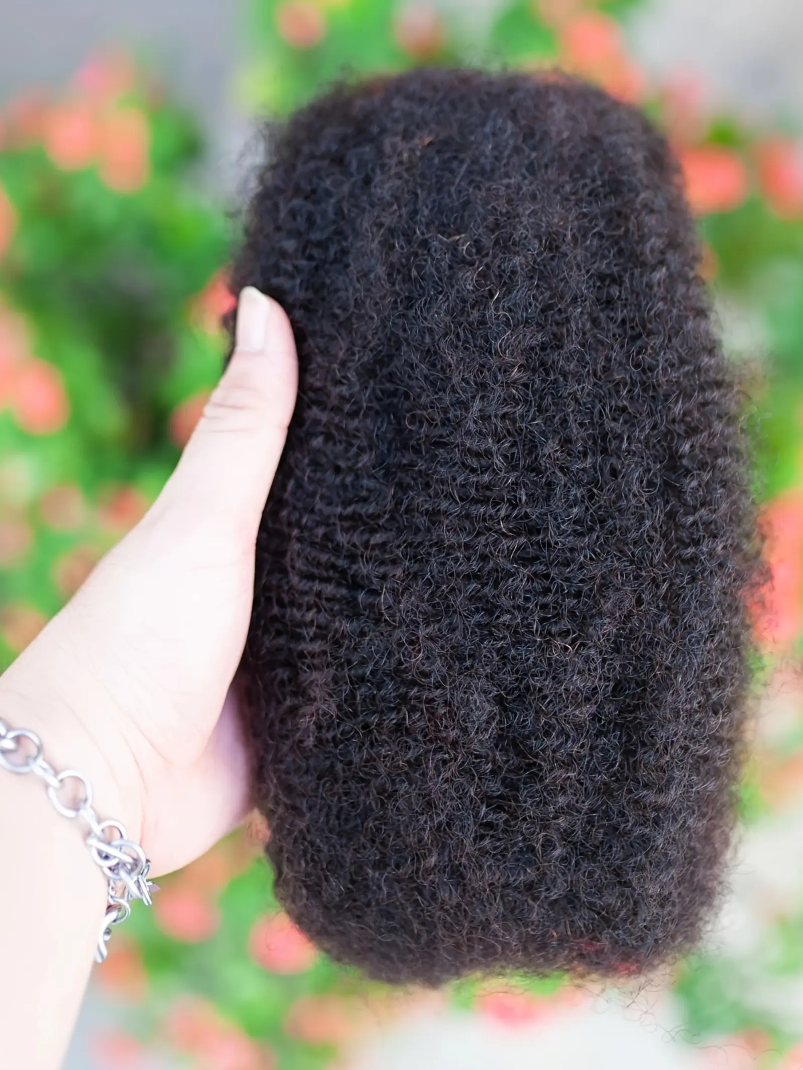 30g Afro Kinky Bulk Human Hair for Braiding, Medium Length Wigs, Ideal for Mini Twist Hair, Micro Locs Extensions, Dreads, High-Quality Human Hair