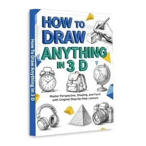 Art Drawing Book for Kids Teens & Beginners – How to Draw 3D Patterns, Optical Illusion Art, Easy Step-by-Step Sketching Guide, Creative Geometry Doodle Practice Workbook for Students and Adults