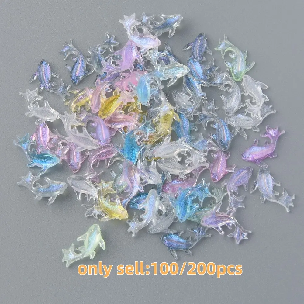 Mini Shiny Goldfish Resin Model, Ocean Theme DIY Decoration, Realistic Koi Fish for Craft Making, Room & Home Decor, Random Mix Pack