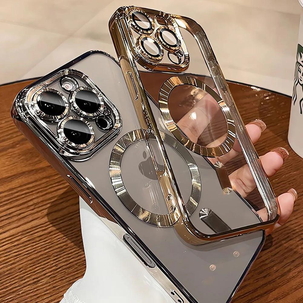 New Official Desert Gold Phone Case For iPhone 17Air 17 16 15 14 13 12 11 Pro Max Plus Clear Magsafe Magnetic Lens Protect Soft Cover