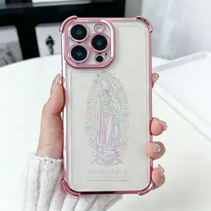 Neon Mayan Cultural Art Phone Case， Abstract Religious Aesthetic style for iPhone 17 16 15 14 13 12 11 Plus Pro Max， Spiritual Gift.