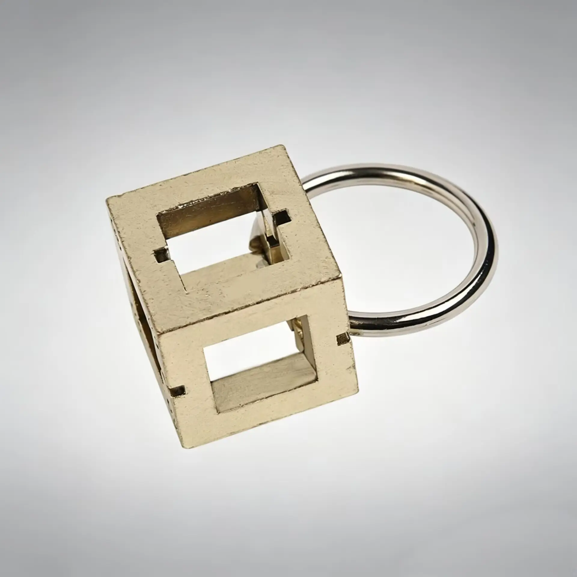 Zinc Alloy Metal Cube Lock Puzzle Toy, Brain Teaser Stress Relief Game, Intellectual Challenge Gift, Fun Educational Toy for Kids and Adults