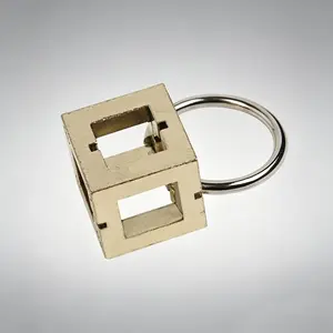Zinc Alloy Metal Cube Lock Puzzle Toy, Brain Teaser Stress Relief Game, Intellectual Challenge Gift, Fun Educational Toy for Kids and Adults