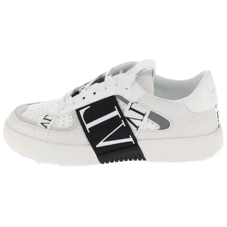 Valentino VL7N Comfortable Trendy Low-Top Fashion Sneakers for Men in Black and White Verifiable, with credentials and supporting global authentication