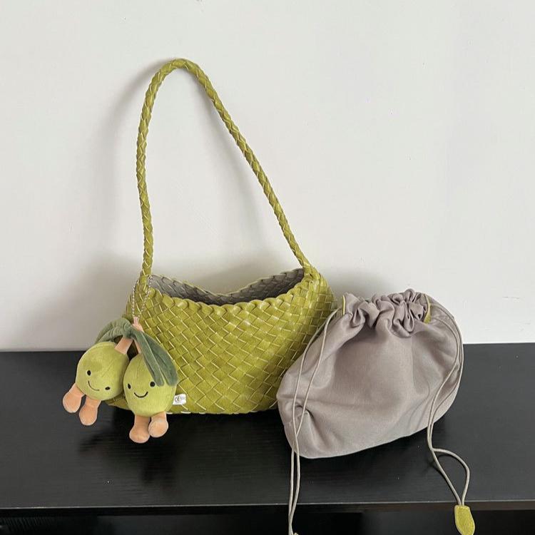 MLS6253 Hand-woven Underarm Bags for Women 2025 New Retro Portable Shoulder Bags Big and Small Bags