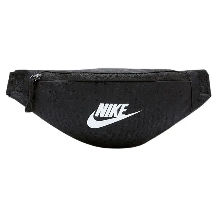 Nike Minimalist Sporty Waist Bag for Men and Women – Classic Large Logo Design in Black