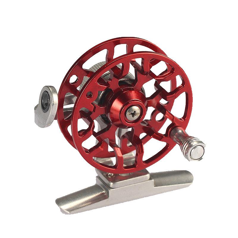 Full Metal Fishing Reel for Winter Ice Fishing & Raft Rods with Reliable Drag System & Smooth Spool Design for Stable Line Release & Retrieval baitcasters
