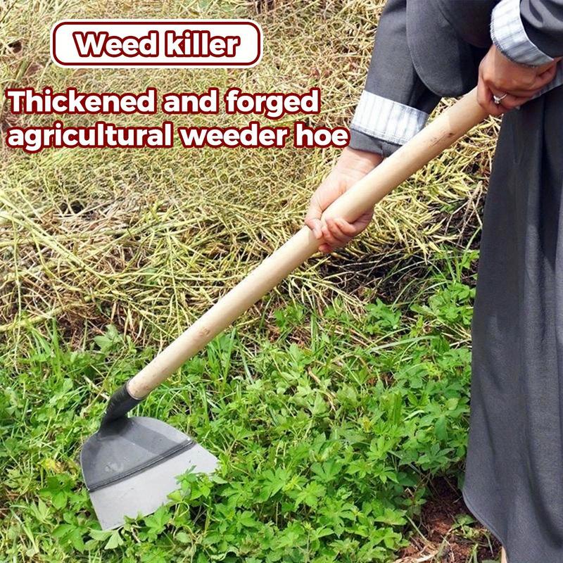 Vaseeka rake Heavy-Duty Carbon Steel Garden Hoe for Weeding & Turf Removal Durable Handheld Tool Metal Construction Ideal for Gardening