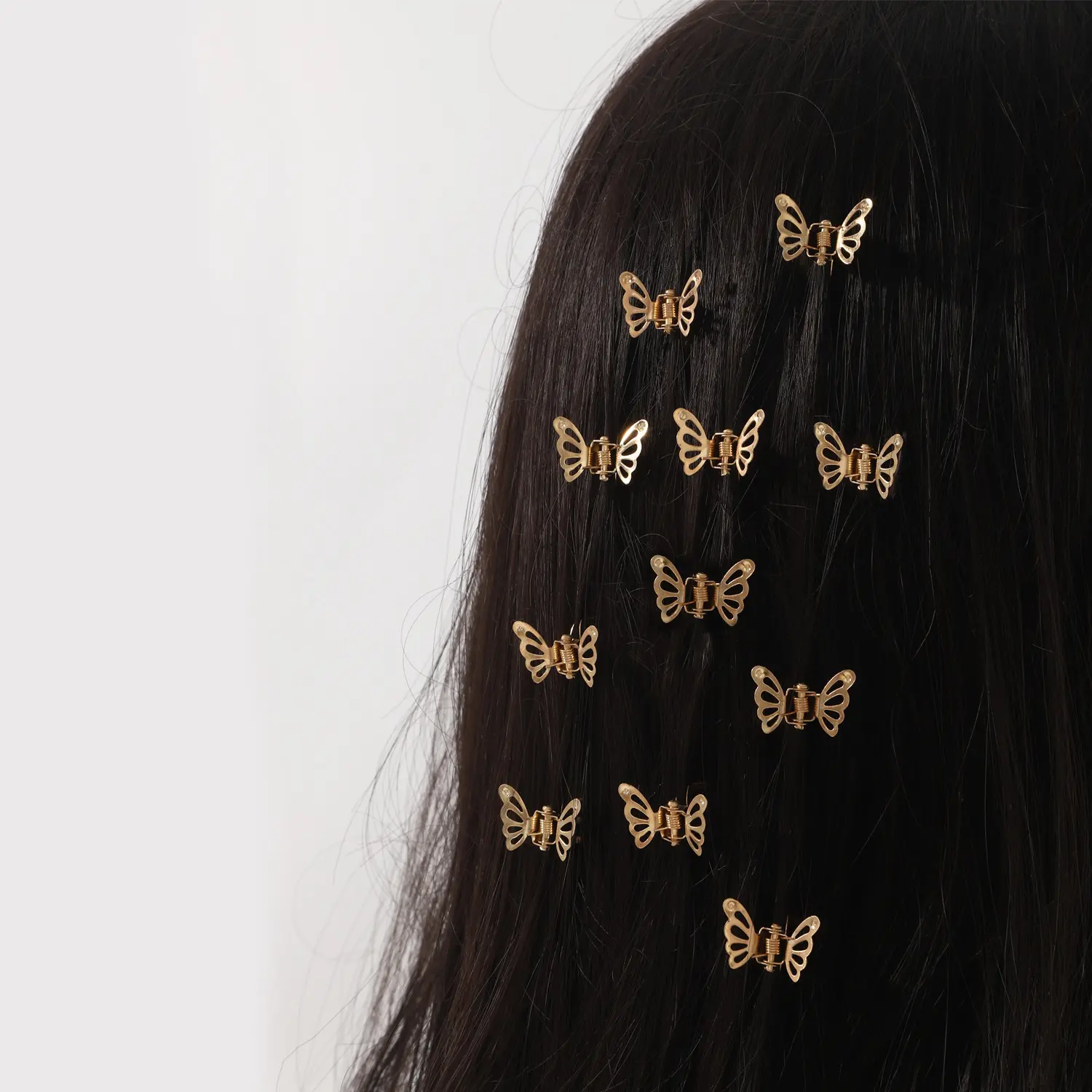 10Pcs Hollow Shape Metal Hair Cuffs - Decorative Rings for Female DIY Braids, Braided Extensions, Dreadlock Styling Accessories, For Braids