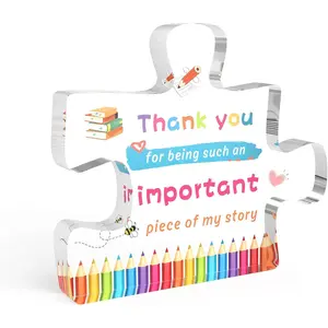 Gifts for Teachers - Teacher Christmas Gift,Teachers Appreciation Gifts for Women,End of Year Thank You Teacher Acrylic Decor Valentines Day Retirement Graduation Birthday Gift