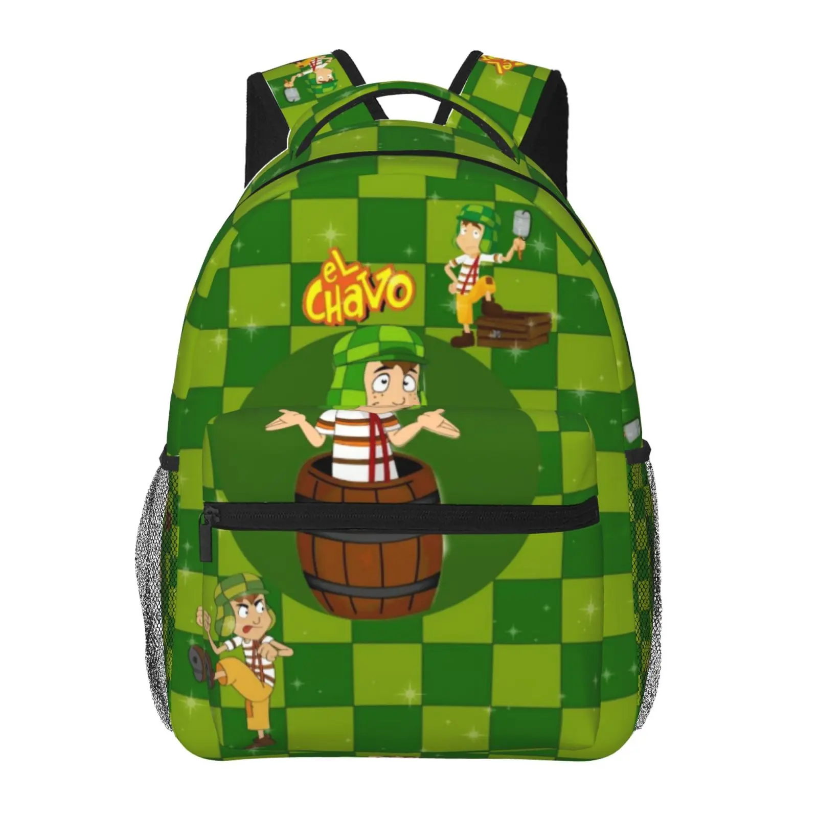 El Chavo Del Ocho Printed Kids Backpack for Boys/Girls - Printed Fabric, Comfort Adjustable Straps, Lightweight Fit Daypack for School & Travel