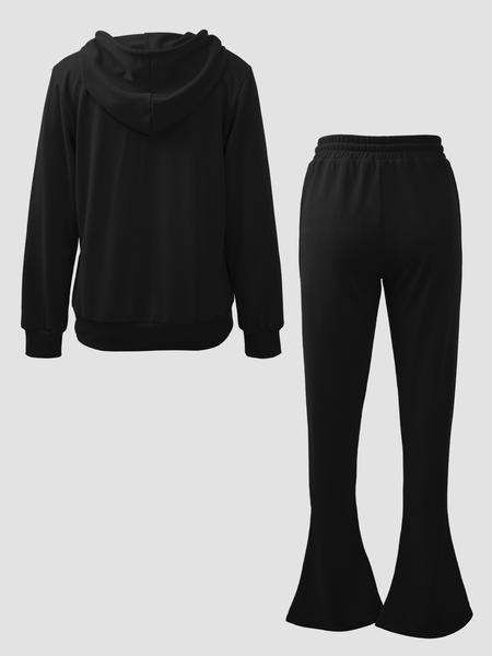 Womens Sweatshirt 2 Piece Pants Set Tracksuit Winterm Joggers Jogging Sets Solid Color Hoodie Sweatsuits, Sporty Style Clothes Womens Sweatshirt 2 Piece Pants Set Tracksuit Winterm Joggers Jogging Sets Solid Color Hoodie Sweatsuits, Sporty Style Clothes