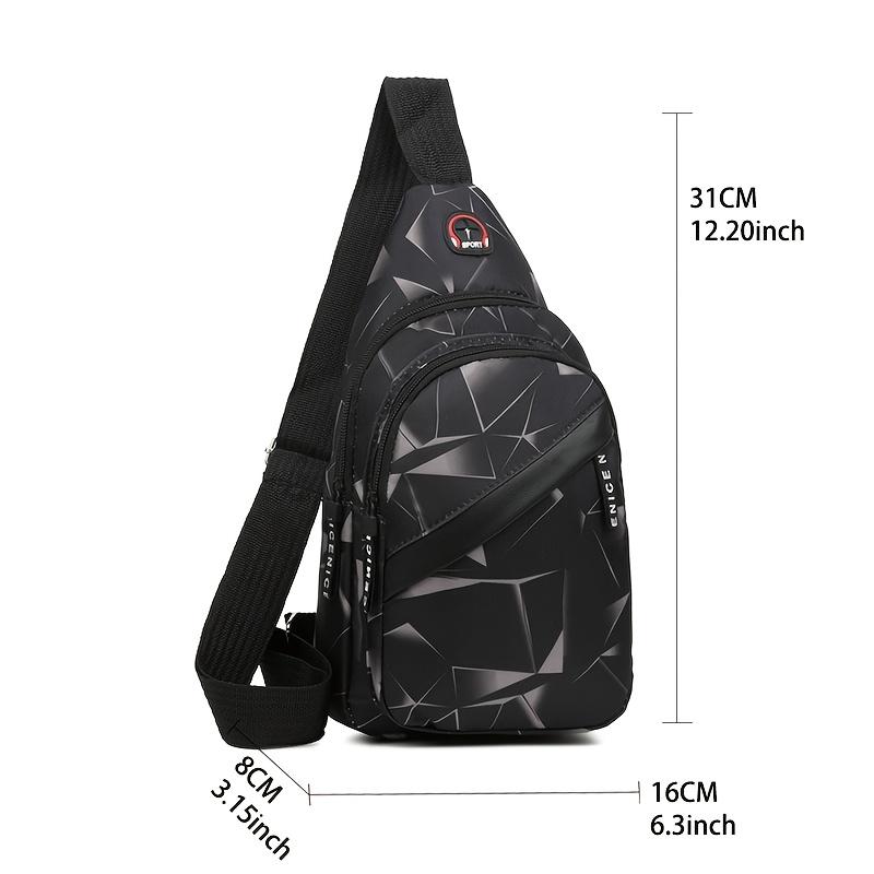 Double-layer zipper large-capacity single-shoulder bag - fashionable crossbody bag - lightweight outdoor sports crossbody bag - casual couple backpack