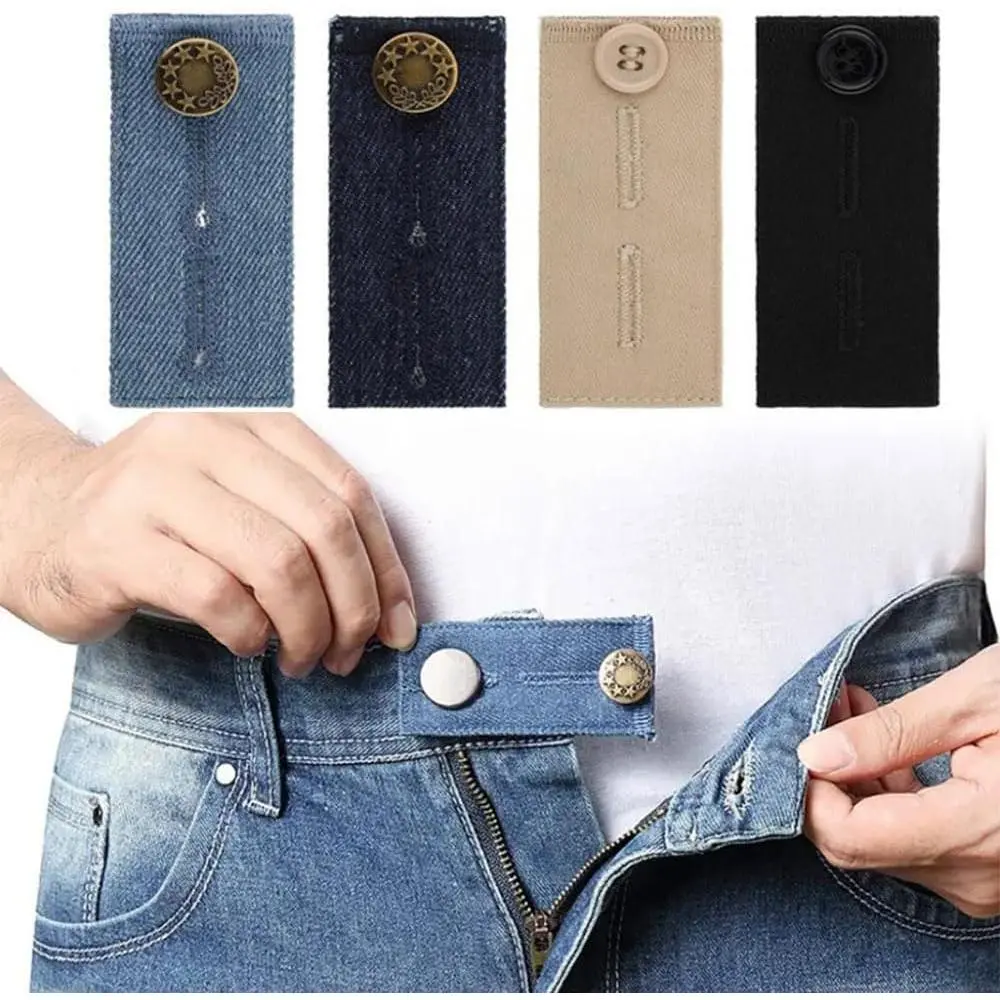 4 Pack Jeans Waistband Extenders Jeans Button Extenders Non-Sewing Denim  Extender Button for Jeans Denim Skirts Shorts Extending  Size  Pants Weight Fluctuation