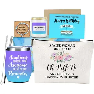 Birthday Gifts for Women, Inspirational Friendship Gifts, Funny Birthday  for Women Leader Daughter Bride Employee  Coworker Wife Anniversary  Week Christmas Thank You  Basket Set