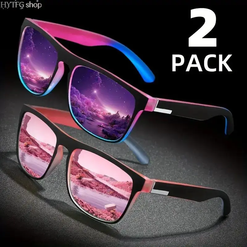 Couple‑Style Classic Square Frame Sunglasses, Oversized Bold‑Profile Eyewear With TAC Lenses, Composite Frames & Sturdy Metal Hinges, UV‑Protective Trendy Shades, Versatile Fashion Accessories for Sports, Parties, Outdoor Gatherings and Daily Occasions