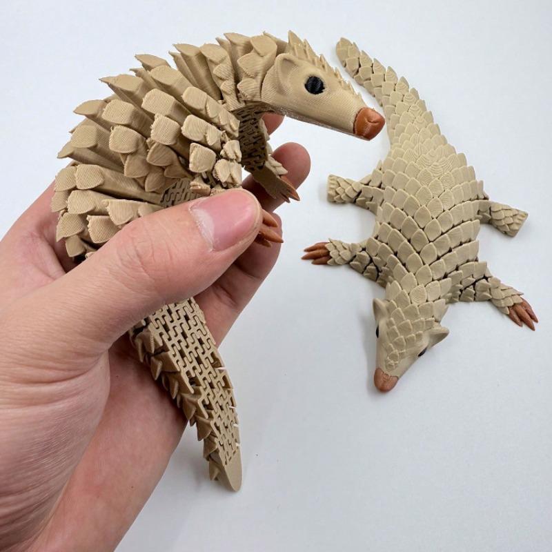 3D Printed Pangolin Armor Joint Decoration Figurine Model Desktop Ornaments and Collectibles