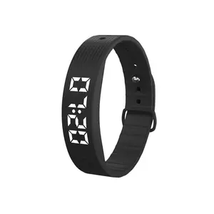 2026 Smart Bracelet Vibration Alarm Clock Reminder Sleep Monitoring 24 Hours Pedometer Rechargeable Bracelet