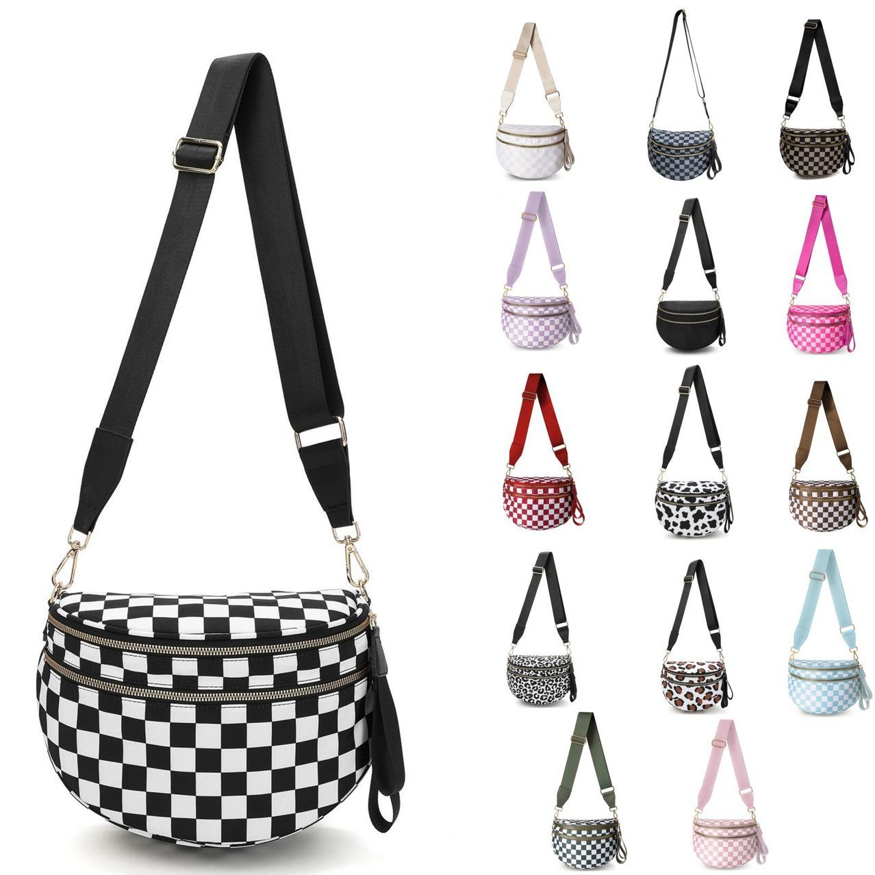 2026 NEW Checkered Crossbody Bag Nylon Bum Bags for Women Spacious Handbags Purse Fanny Packs with Shoulder Strap TikTokShopHolidayHaul 2026 NEW Checkered Crossbody Bag Nylon Bum Bags for Women Spacious Handbags Purse Fanny Packs with Shoulder Strap TikTokShopHolidayHaul
