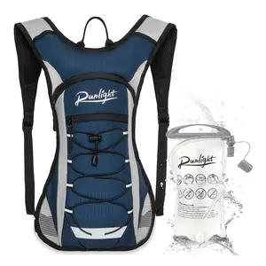 Runlight Breathable Comfort Hydration Backpack, Outdoor Cycling Hiking Running Bag, Reflective Safety Sports Backpack with Water Compartment