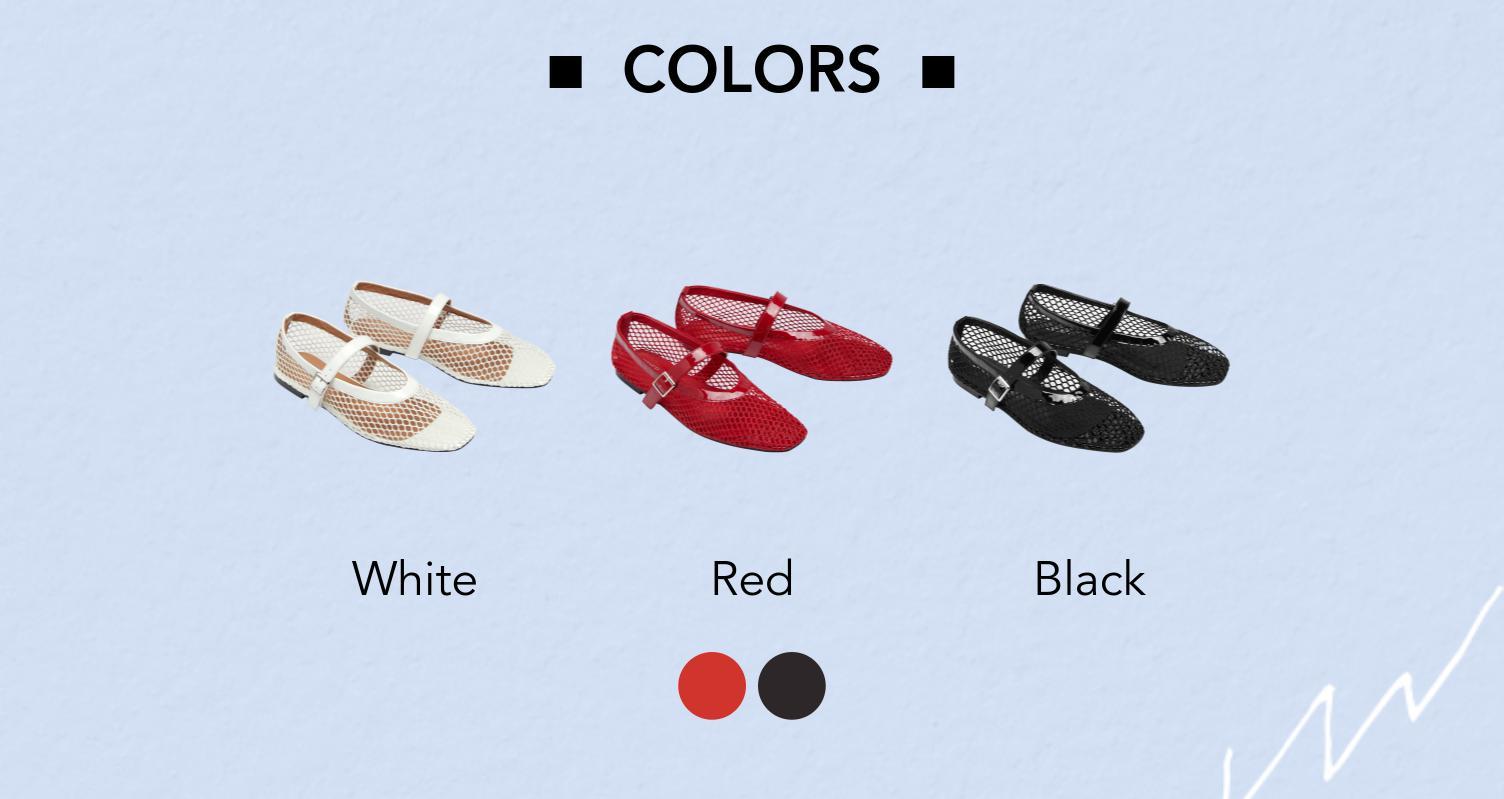 Cider FAUX LEATHER MESH MARY JANE FLATS