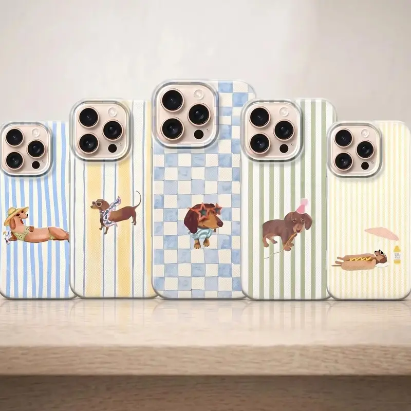 Magsafe-Compatible Dachshund Smartphone Casing, Dog Lover Gift Cellphone Accessories for iPhone 11-17 Devices - Check Available Sizes