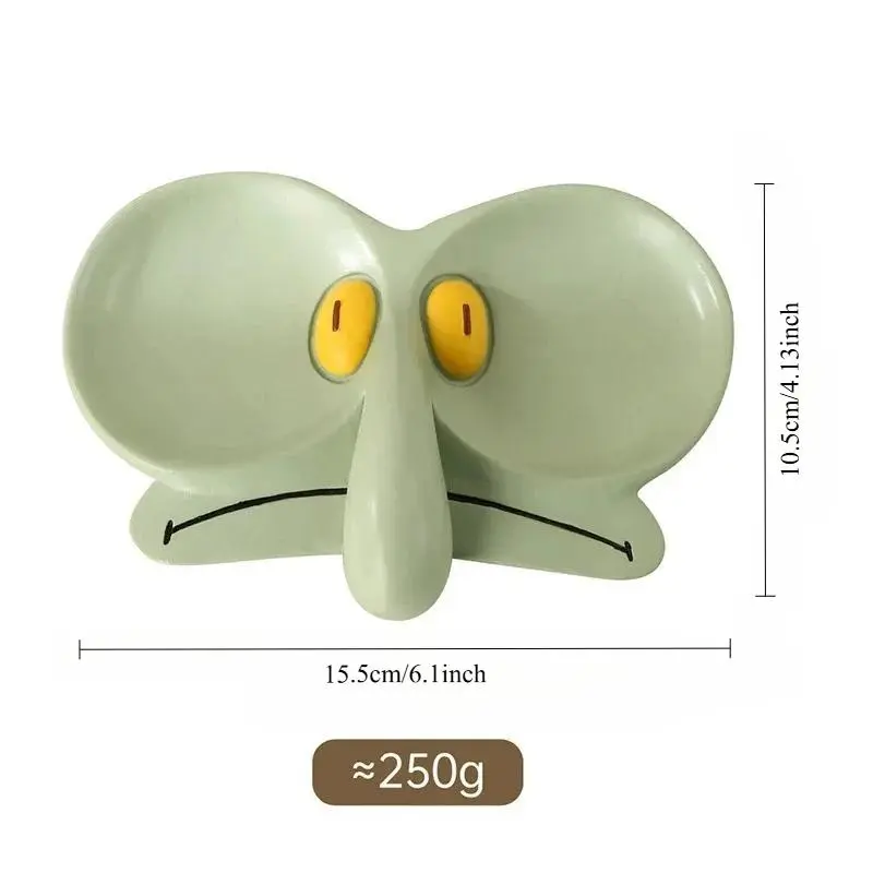 Funny Squidward Inspired Eyeglass Resin Tray Jewelry Dish Catch All Tray Trinket  Eyeglass Stand Holder