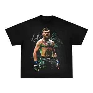 🥊🔥Conor McGregor Sports Graphic T-Shirt – Combat Sports Streetwear Tee, Soft 100% Cotton Crew Neck Casual Shirt, American Crafted Unisex Daily Fashion Top, UFC Inspired Fighter Graphic Tee, Oversized MMA Fan Apparel, Gift for Combat Sports Enthusiasts