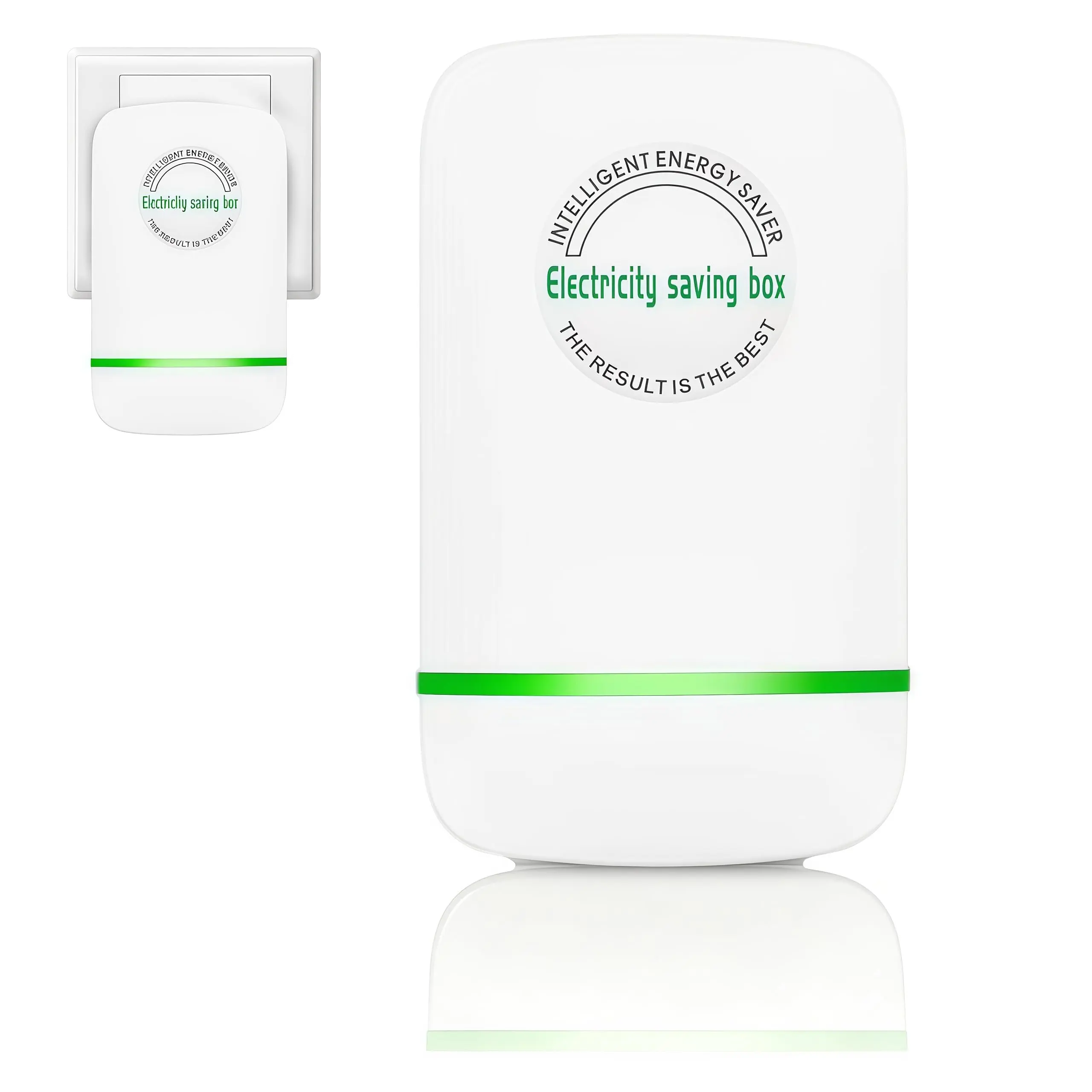 Indoor Plug-In Power Box with US Plug, 90-250V AC Power Adapter, Universal Voltage Converter, Stable Power Supply for Electronic Equipment