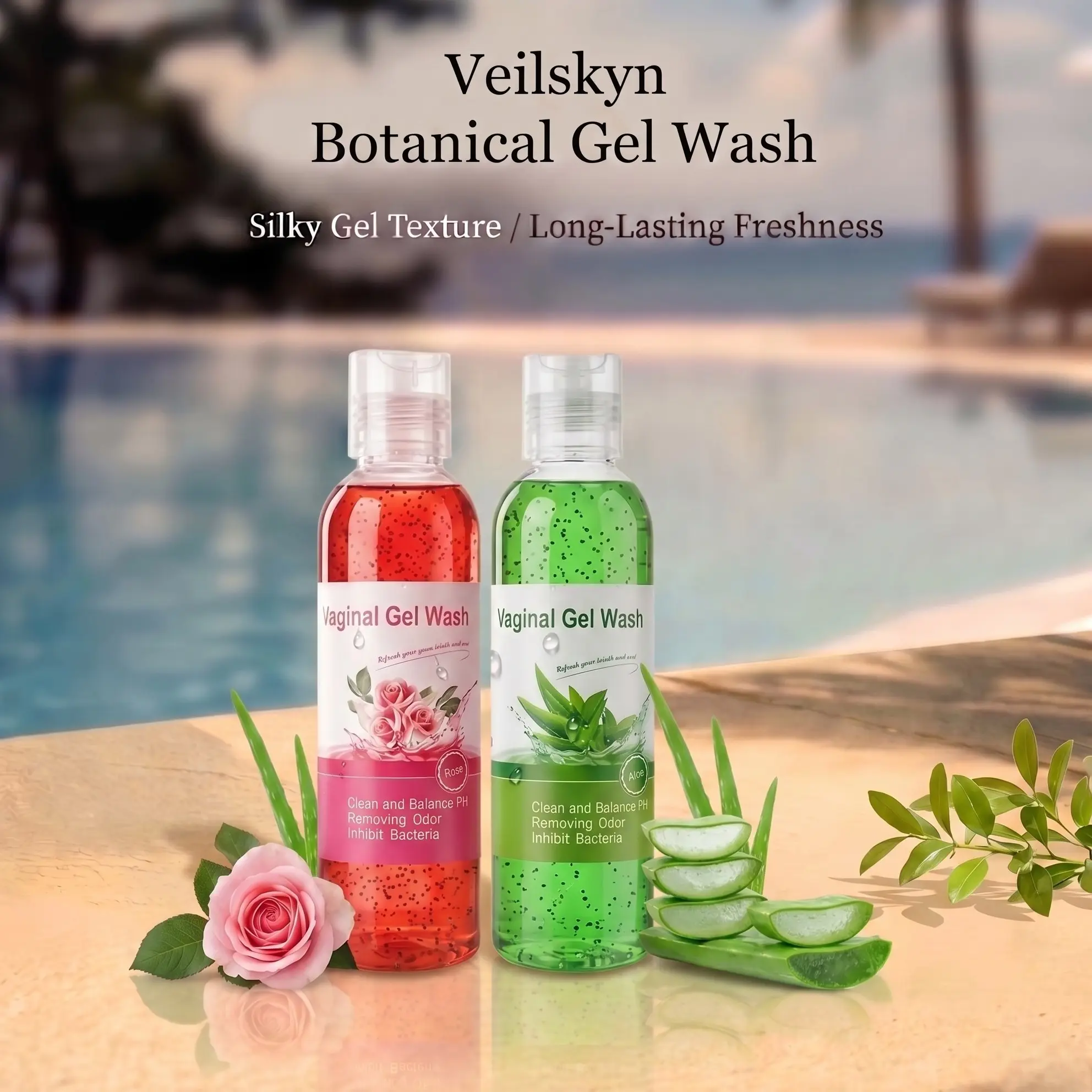 Veilskyn-Botanical Gel Wash  2-pack；Cloud Mist Skin Plant Essence Cleansing Gel, Silky Gentle Exfoliating Formula, Moisturizing & Nourishing, Ideal for All Skin Types