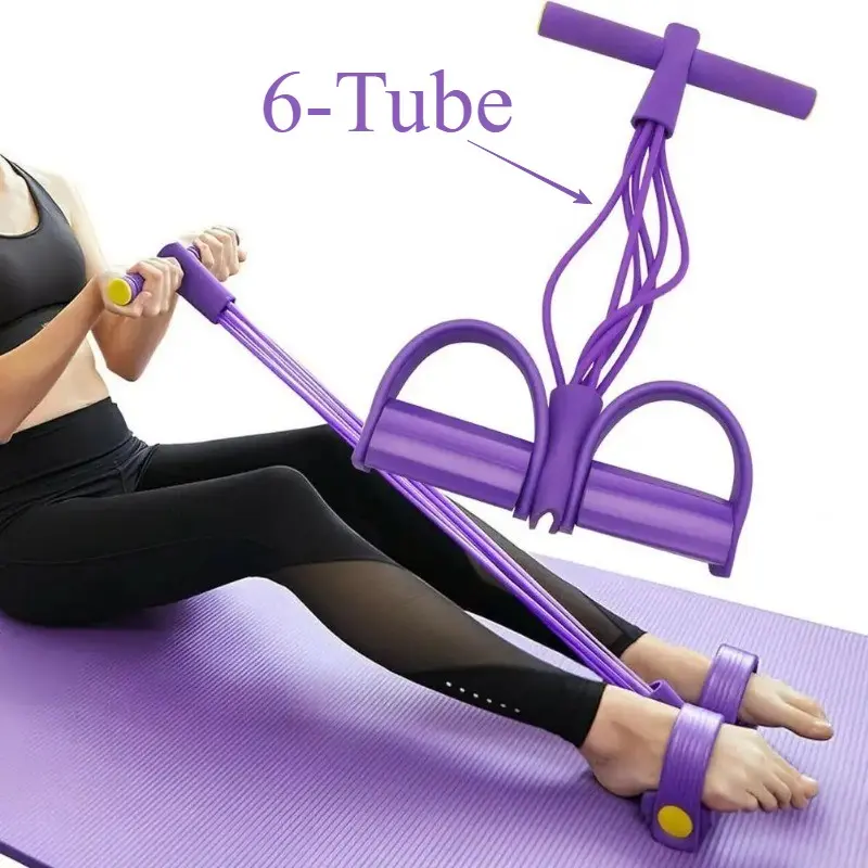 Multifunctional Resistance Band Elastic Pedal Puller, Leg Stretching Slimming Training, Portable Fitness Equipment, Home Workout Gear