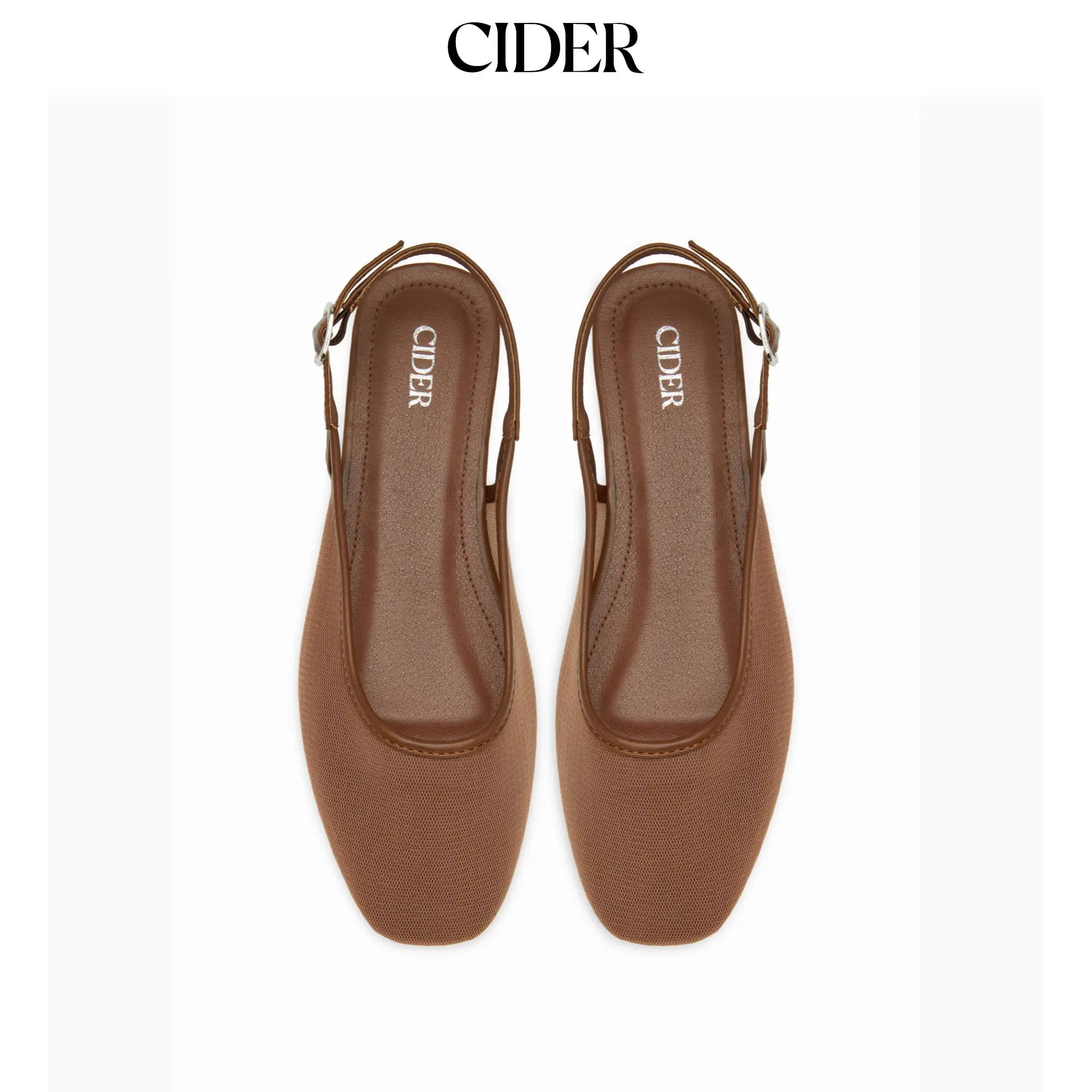 Cider MESH SLINGBACK FLATS
