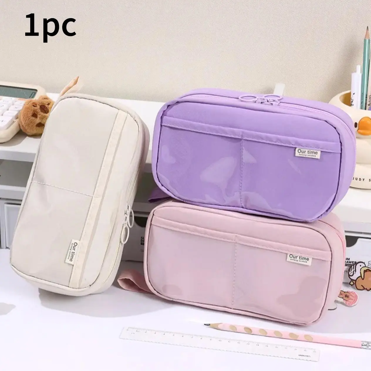 High-End Large Capacity Pencil Case for Girls, Stylish School Supplies, Perfect Gift for Back-To-School Season, Essential Campus Item
