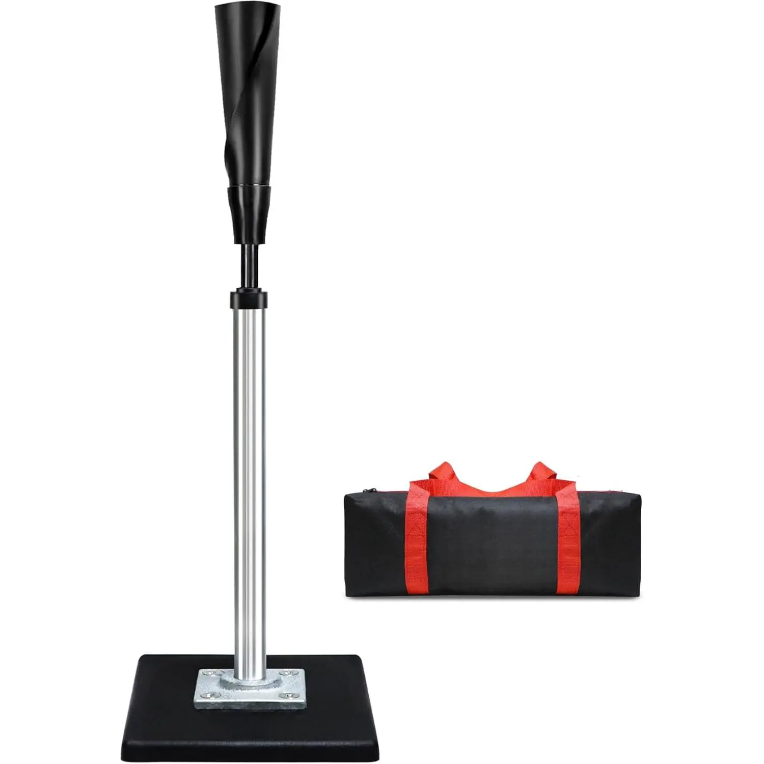 Baseball/Softball Batting Tee-Height Adjustable Premium Portable Baseball Tee with Removable Rubber Top and Heavy-Duty Base for All Ages