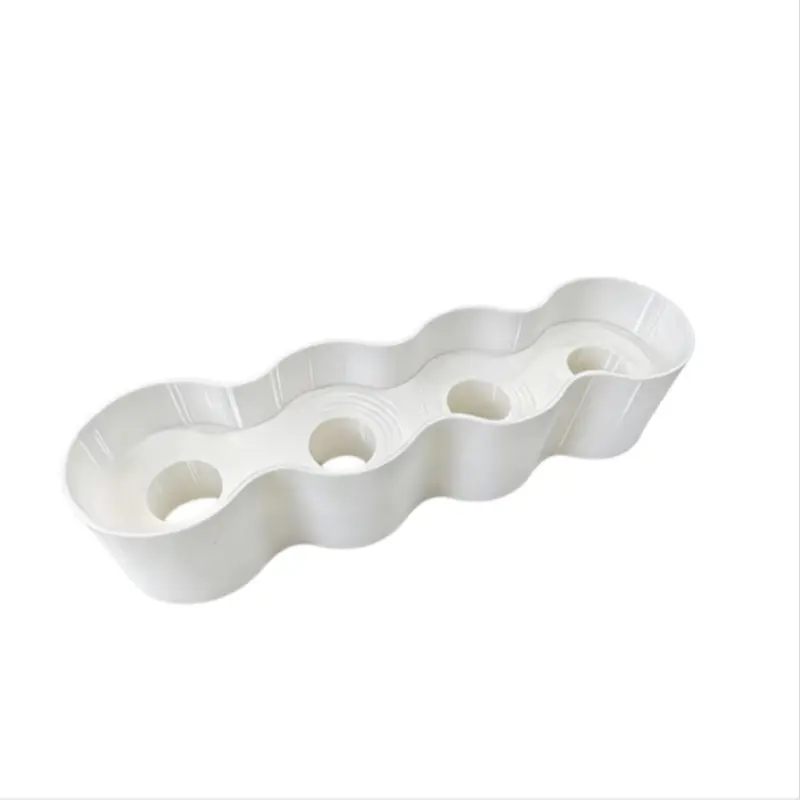 Plastic Tube Holder, Holds 4 Tubes, Refrigerator Condiment Organizer, Transparent Hygienic Sauce Dispenser, Fits Ketchup Mustard Mayo