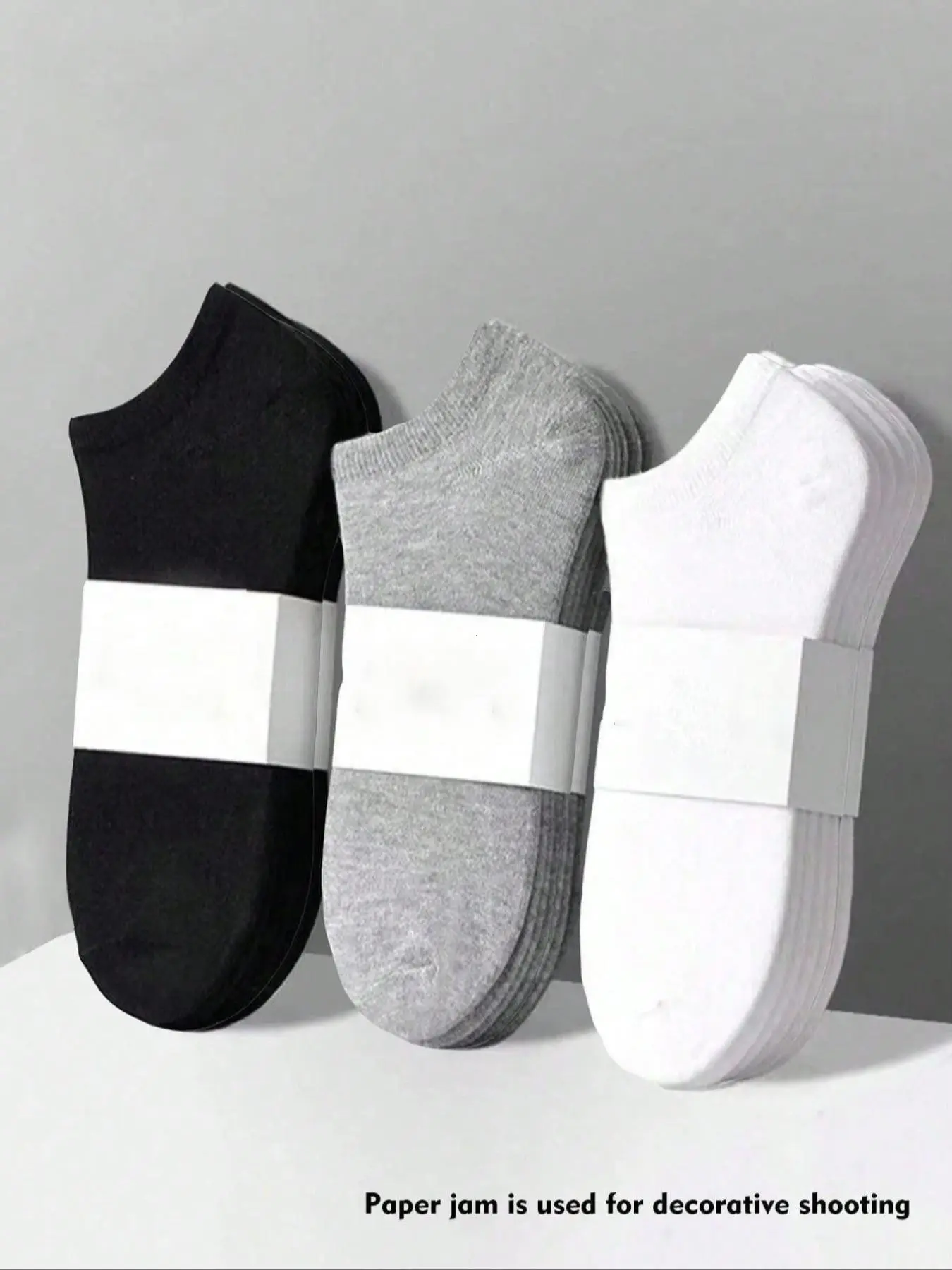 12 Pairs Men's Low Top Invisible Socks, Ankle Socks, Plain Simple Fashion, Suitable for Daily Casual Wear