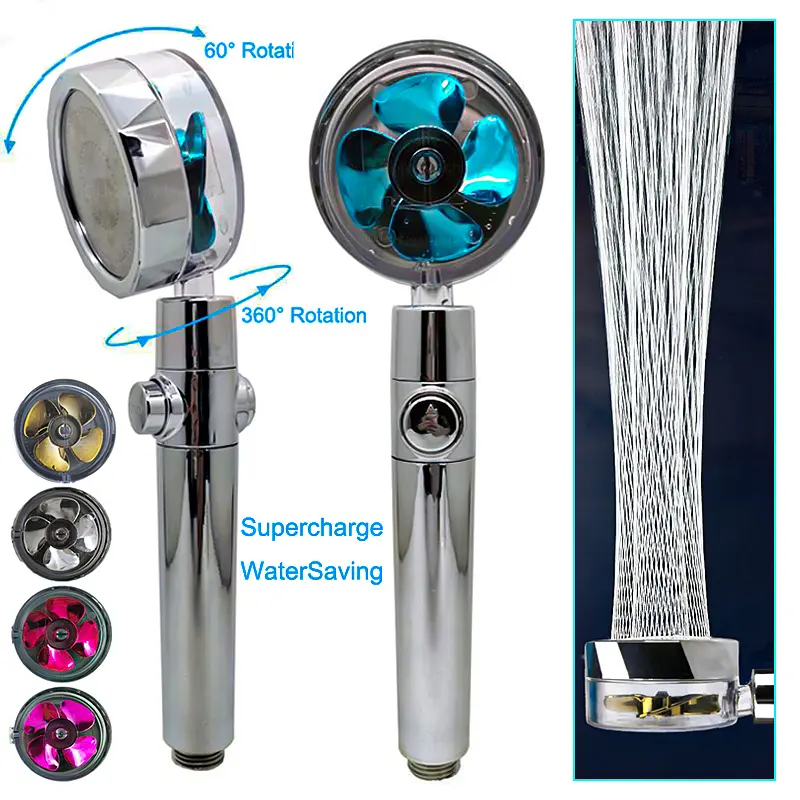Round Shape ABS Plastic 360-Degree Rotating Shower Head with Fan Nozzle, Adjustable Spray, High Press. Detachable Set for Indoor Bath, Single Head