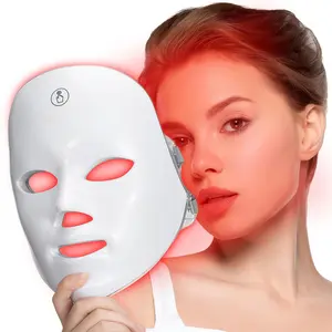 Charging 7 Color LED Facial Care Tool, LED Facial Mask Beauty Instrument, Simple Beauty Device, Perfect Gift, Electronic Face Mask
