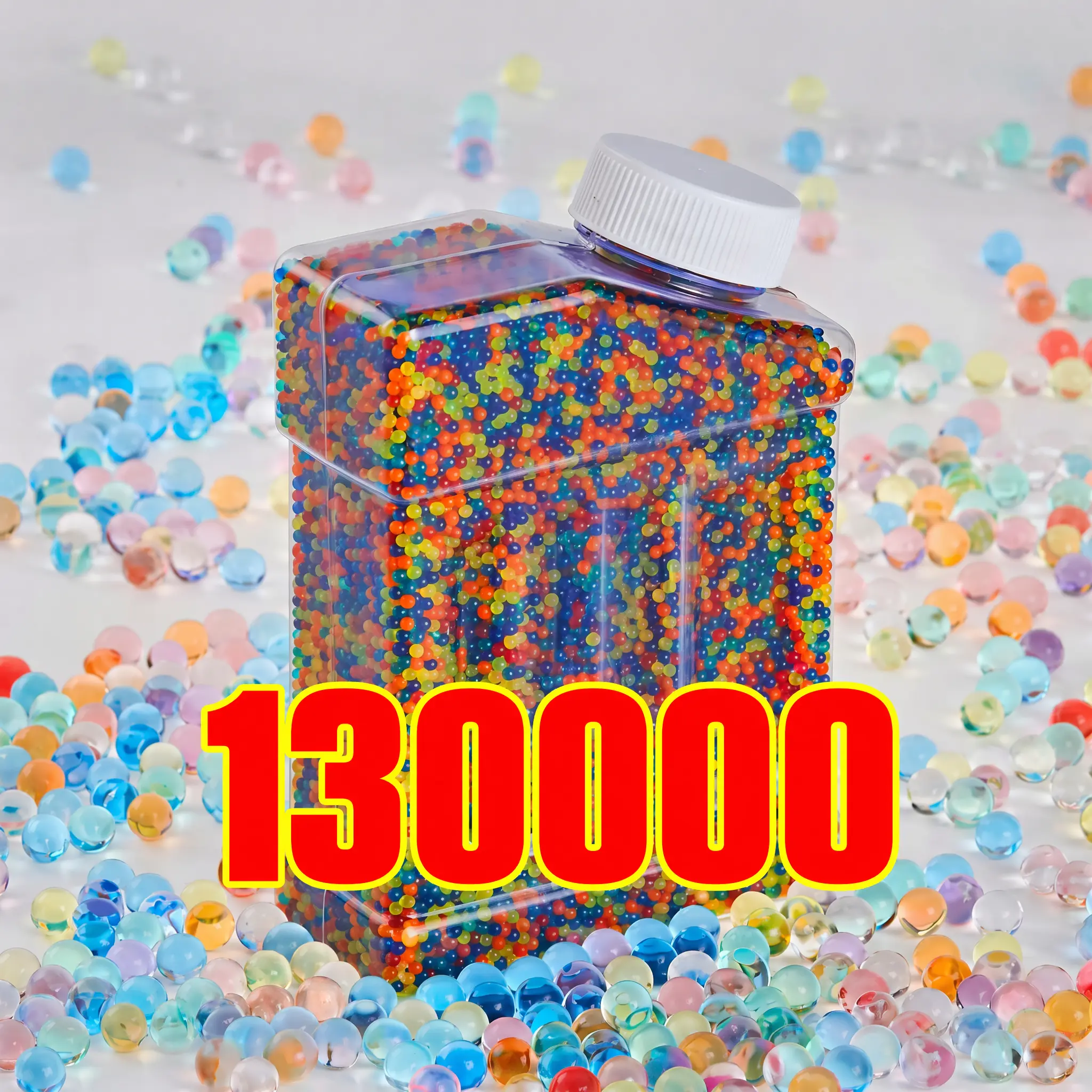 Colored Gel Beads Vase Fillers, 7-8mm Mini Jelly Balls, Textured Multicolor Vase Fillers, All Seasons Home Decor, Gel Ball Launcher Ammo, Ages 14+